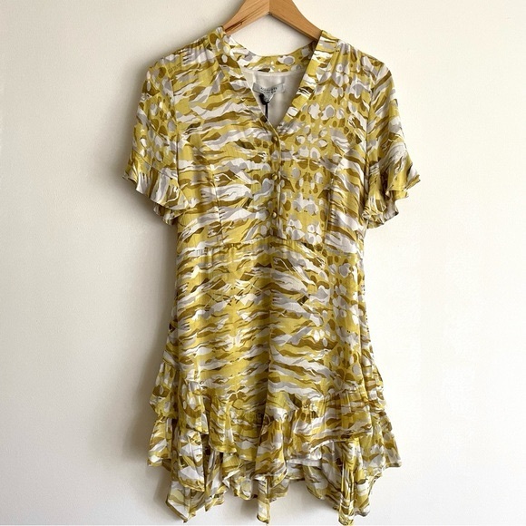 ALLSAINTS Frankie Oniyuri Dress Yellow NWT - Picture 4 of 11
